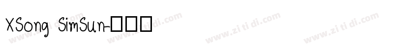 XSong SimSun字体转换